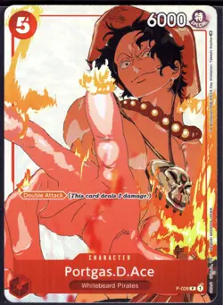Portgas.D.Ace (Gift Collection 2023) P-028 PR One Piece Promotion Cards NM - Image 1