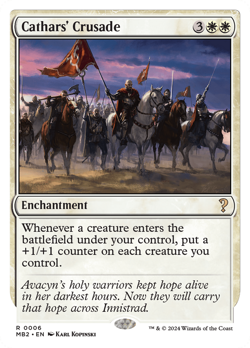Cathars' Crusade (White Border) #6 | Near Mint | Mystery Booster 2 Magic MTG - Image 1