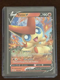 Victini V 021/163 Battle Styles NM Full Art Ultra Rare Pokemon Card - Image 1