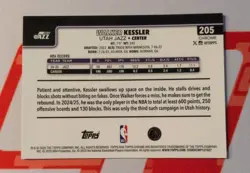 2025-26 Topps Chrome - Walker Kessler Purple Refractor /75 - Jazz - Image 2