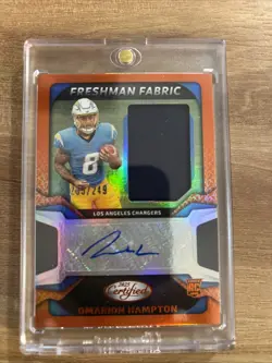 2025 Panini Certified - Freshman Fabric Mirror Signatures Omarion Hampton... - Image 1