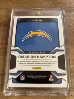 2025 Panini Certified - Freshman Fabric Mirror Signatures Omarion Hampton... - Image 2