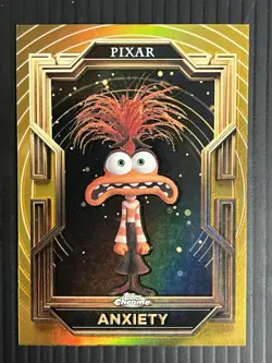 2025 Topps Pixar Gold Anxiety #95 Inside Out 2 Disney - Image 1
