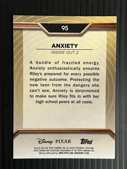 2025 Topps Pixar Gold Anxiety #95 Inside Out 2 Disney - Image 2