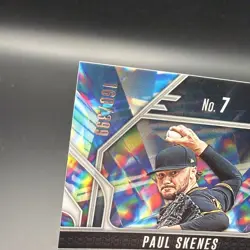 2025 Panini Prizm Paul Skenes Prizmatic #7 Pulsar /399 Pittsburgh Pirates - Image 3