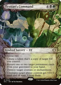 x1 Trystan's Command - Showcase R MTG Lorwyn Eclipsed M/NM, English - Image 1