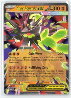 Mega Zygarde ex 071 Holo Promo ME: Mega Evolution Promo Pokemon Holo Near Mint - Image 1