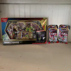 Pokemon Mega Zygarde Ex Premium Factory Sealed Box & 2 Booster Chaos Rising Pack - Image 1