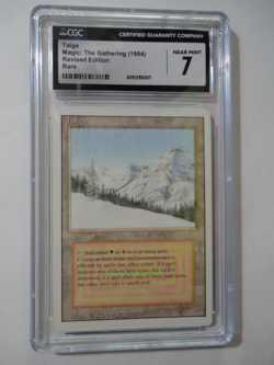 Taiga Revised Dual Land Graded CGC 7 NM Near Mint MTG Magic Gathering - Image 1