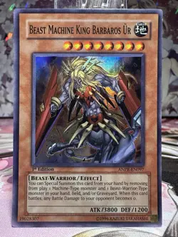 Beast Machine King Barbaros Ur ANPR-EN097 Super Rare 1st Edition - VLP - YuGiOh - Image 1