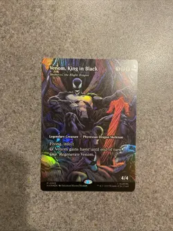 Mtg Magic Spider Man Venom, King In Black Full Art Mythic M 0022 Foil - Image 1