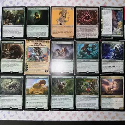 MTG *Legendary- Green Commander Lot X15 New- Magic the Gathering: Rare TCG Lot - Image 1