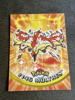 2000 Topps Pokemon Series 3 #146 Moltres Blue Logo 1st Edition Three LP - Image 1