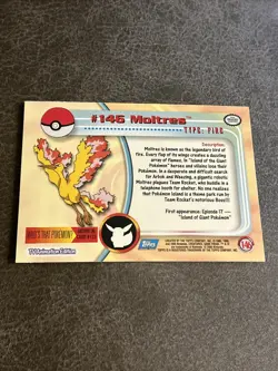 2000 Topps Pokemon Series 3 #146 Moltres Blue Logo 1st Edition Three LP - Image 4