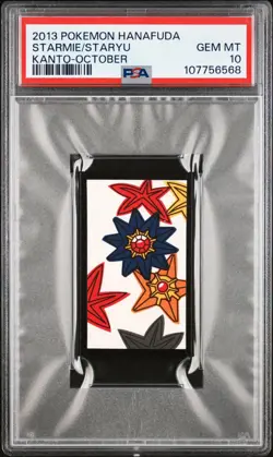2013 Pokemon Hanafuda Starmie Staryu PSA 10 GEM MINT Kanto October - Image 2