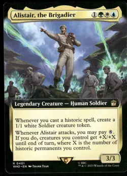 1x Alistair, the Brigadier (Extended Art) - Universes Beyond: Doctor Who NM - MT - Image 1