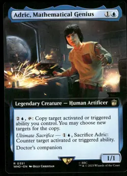 1x Adric, Mathematical Genius (Extended Art) - Universes Beyond: Doctor Who NM - Image 1