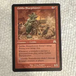 Magic: The Gathering Goblin Sharpshooter Onslaught English Regular Rare 2002 - Image 1