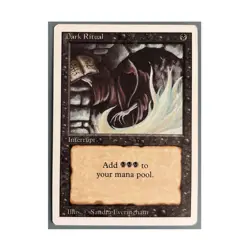 MTG Dark Ritual Revised LP Excellent Vintage Magic The Gathering Black Instant - Image 1