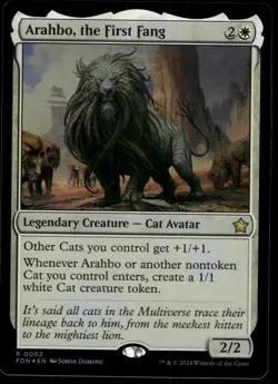 1x Foil Arahbo, the First Fang - Foundations NM - MTG - Image 1