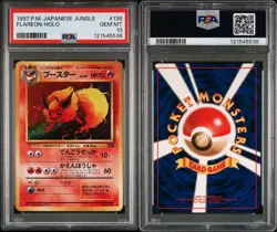 1997 Pokemon Japanese Jungle #136 Flareon Holo PSA 10 🔥 🔥 🔥 - Image 3
