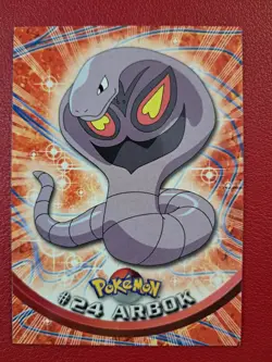 Arbok - Black Label 1998 Topps Pokemon Set 1 #24 TV Animation Editon 1st Editon - Image 1