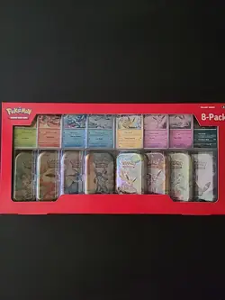Pokemon TCG Prismatic Evolutions Costco 8 Mini-Tin Bundle New-Factory-Sealed - Image 3