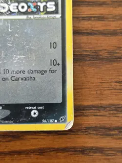 Carvanha Reverse Holo - Pokemon TCG Card 2005 EX Deoxys 56/107 - HP - Image 3