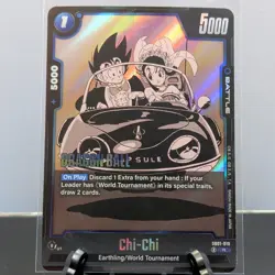 Dragon Ball Super Chi-Chi Battle Card SD01-019 R Holo 5000 Power Bandai - Image 1