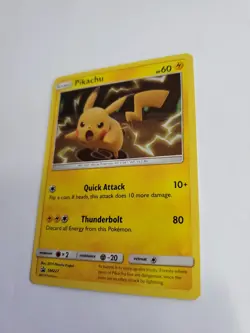 Pokemon Pikachu TCG SM227 Holo Black Star Promo Card Near Mint Condition - Image 2