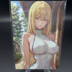 Aiz Wallenstein Holographic Anime Collectible Trading Card - Image 2