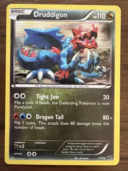 Druddigon 17/20 Dragon Vault Holo Pokemon Card 2012 - Image 1