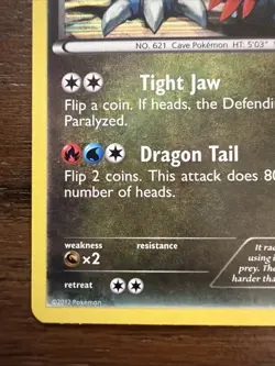 Druddigon 17/20 Dragon Vault Holo Pokemon Card 2012 - Image 4