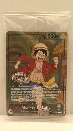 Luffy OP13-001 Promo Musee Grevin Paris Exclusive Card Game / NEW SEALED - Image 2