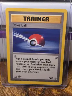 Poke Ball 1st Edition 64/64 Jungle Set Pokemon Card Lp - Image 1