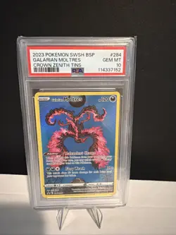 Galarian Moltres SWSH284 SWSH: Sword & Shield Promo Cards Holo PSA 10 - Image 1