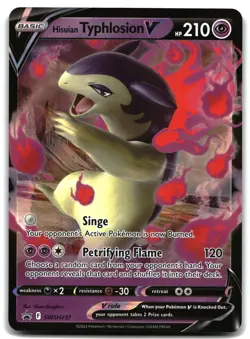 Hisuian Typhlosion V SWSH: Sword & Shield Promo Cards SWSH237 Promo Psychic Holo - Image 1
