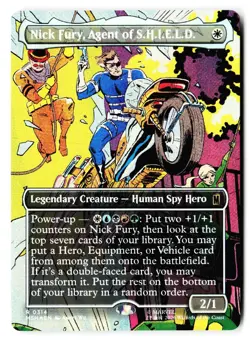 Nick Fury, Agent of S.H.I.E.L.D. (Borderless) 314 MSH Magic: The Gathering Foil - Image 1