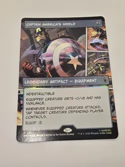 Captain America's Shield (Borderless) (0311) Marvel Super Heroes Foil - Image 1