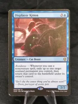 Displacer Kitten | MTG Magic Battle for Baldur's Gate | Miscut | NM - Image 1