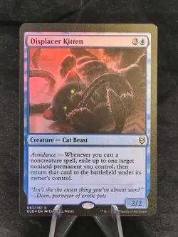 Displacer Kitten FOIL | MTG Magic Battle for Baldur's Gate | Miscut | NM - Image 1