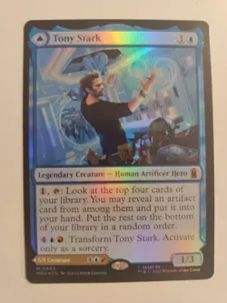 Foil Tony Stark / The Invincible Iron Man - MTG Marvel Super Heroes M0080 - Image 1