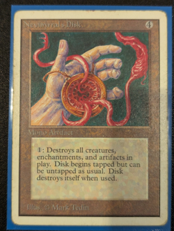 Nevinyrral's Disc - Unlimited - MP - MTG - Magic the Gathering - Artifact - Image 1