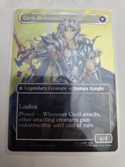 mtg, Cecil, Dark Knight (Borderless) (Surge Foil) Final Fantasy Foil NM - Image 2