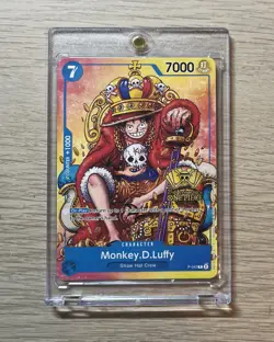 Monkey D. Luffy P-043 (2nd Anniversary Stamped Promo) One Piece TCG English NM- - Image 1