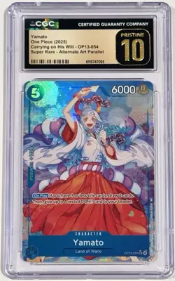 2025 One Piece Yamato OP13-054 Alternate Art CGC 10 Pristine English - Image 1