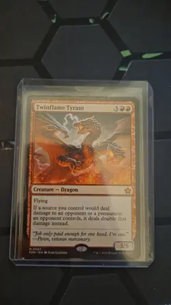 MTG Foundations Twinflame Tyrant Regular Mythic Card #0469 - Image 1