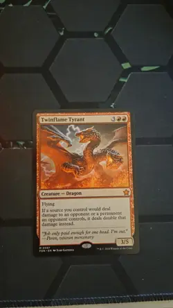 MTG Foundations Twinflame Tyrant Regular Mythic Card #0469 - Image 3