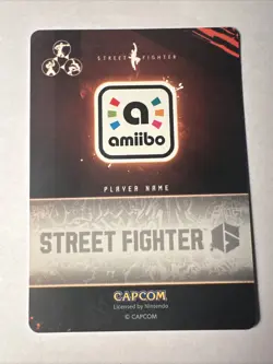 Nintendo Capcom Street Fighter 6 Amiibo Card Series 2 JP 037 NM-Mint - Image 2