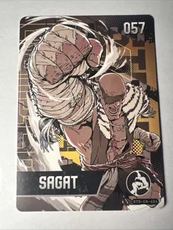 Nintendo Capcom Street Fighter 6 Amiibo Card Series 2 SAGAT 057 NM-Mint - Image 1